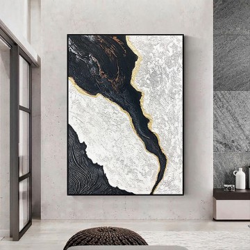 Art texture œuvres - Texture de minimalisme d’art mural abstrait noir et blanc 10